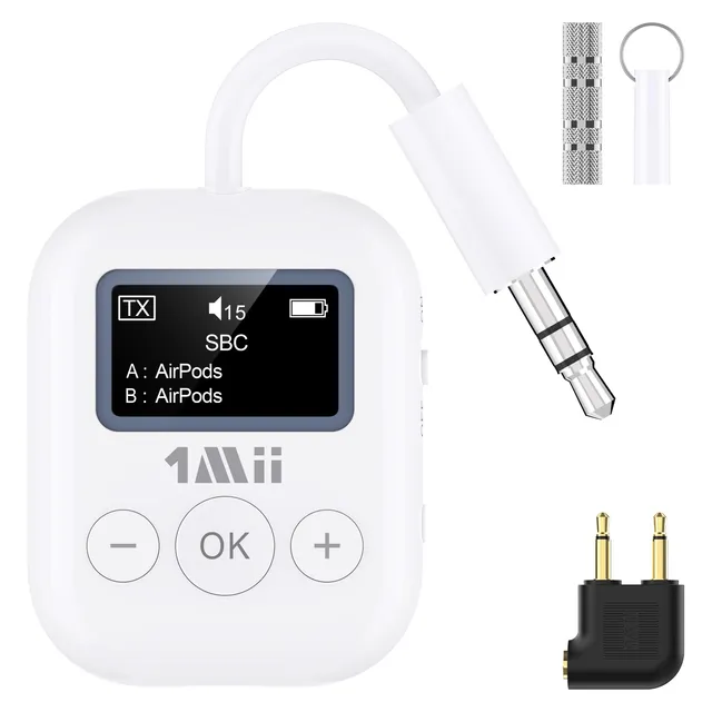 1Mii SafeFly Min trasmettitore bluetooth aptX LL display OLED 25 ore