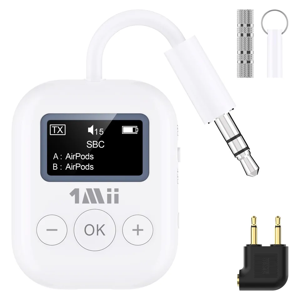 1Mii SafeFly Min trasmettitore bluetooth aptX LL display OLED 25 ore