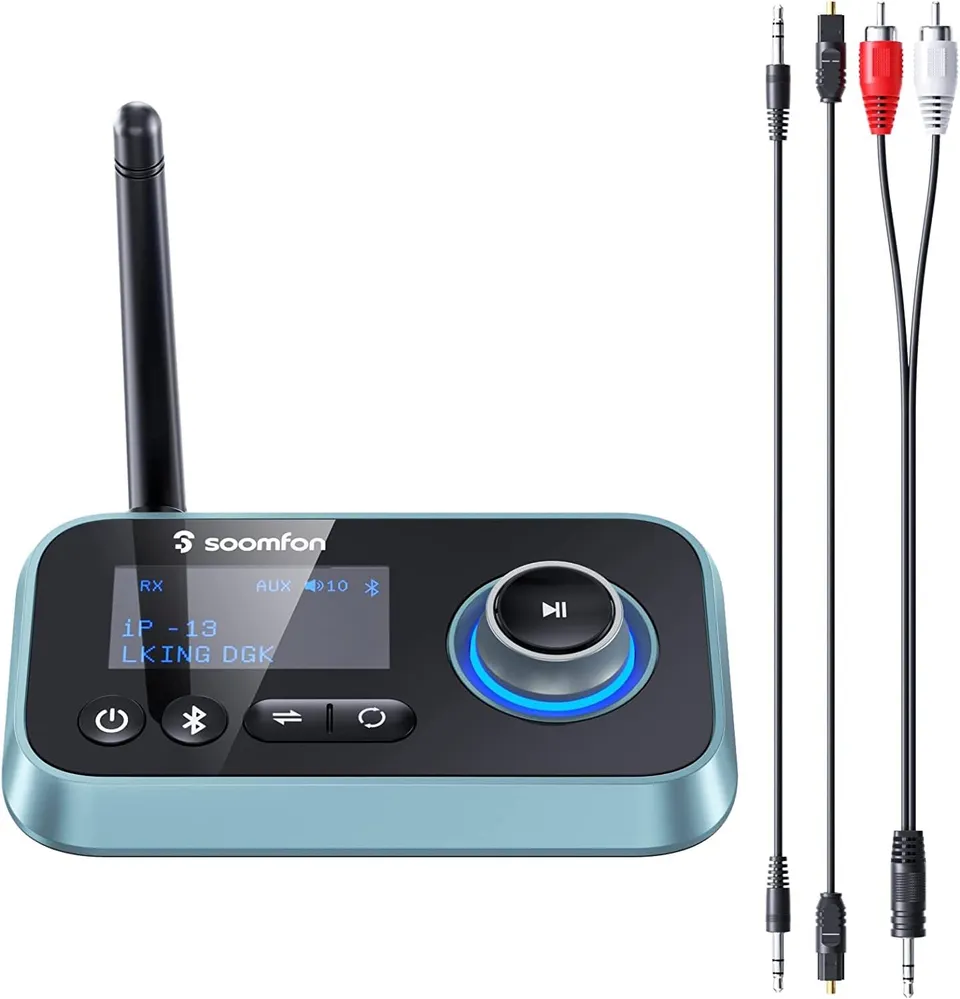 SOOMFON Bluetooth Transceiver adattatore ottico RCA Aux