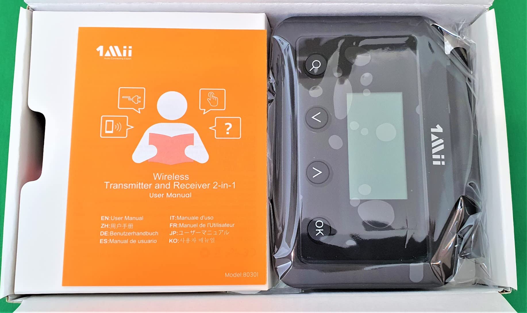 1Mii B03+ Trasmettitore Ricevitore Bluetooth aptX Schermo