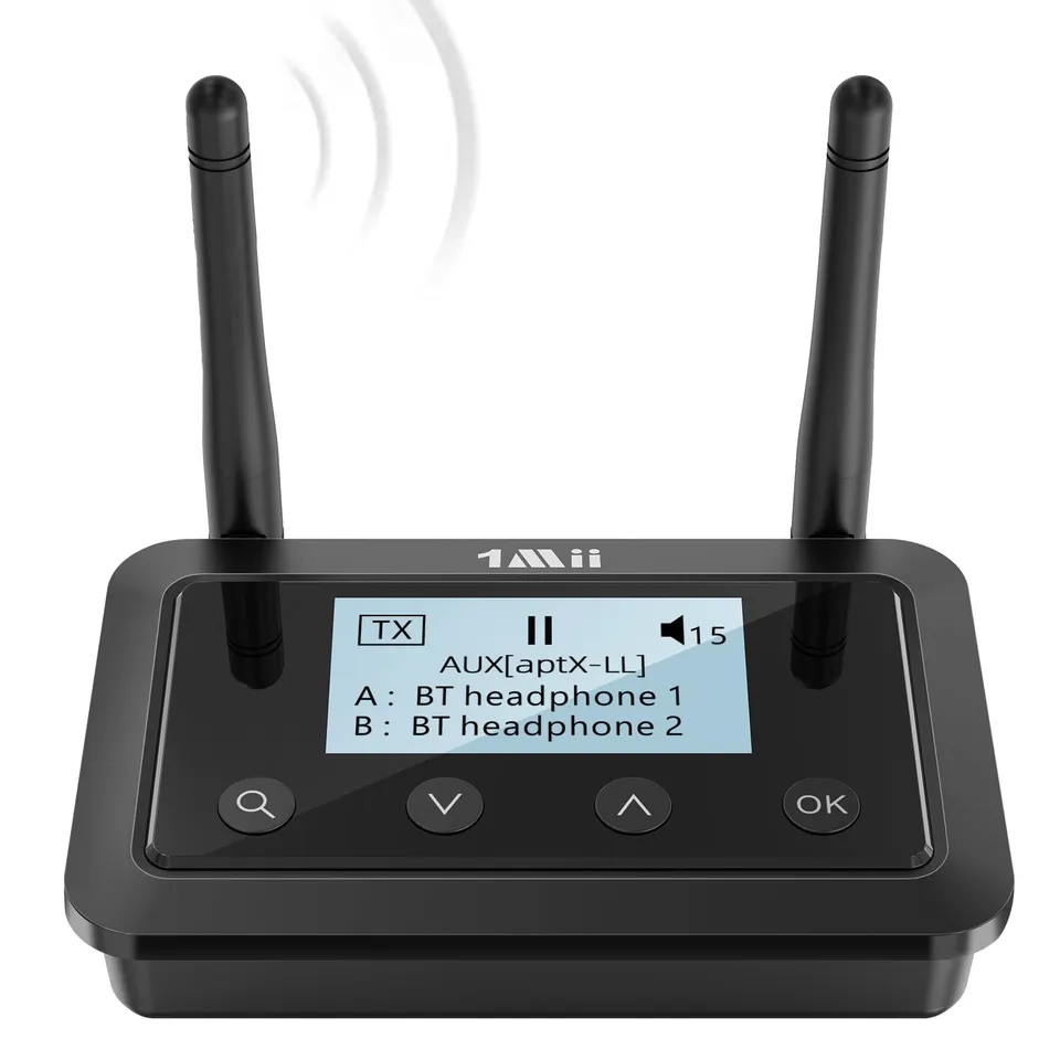 1Mii B03+ Trasmettitore Ricevitore Bluetooth aptX Schermo