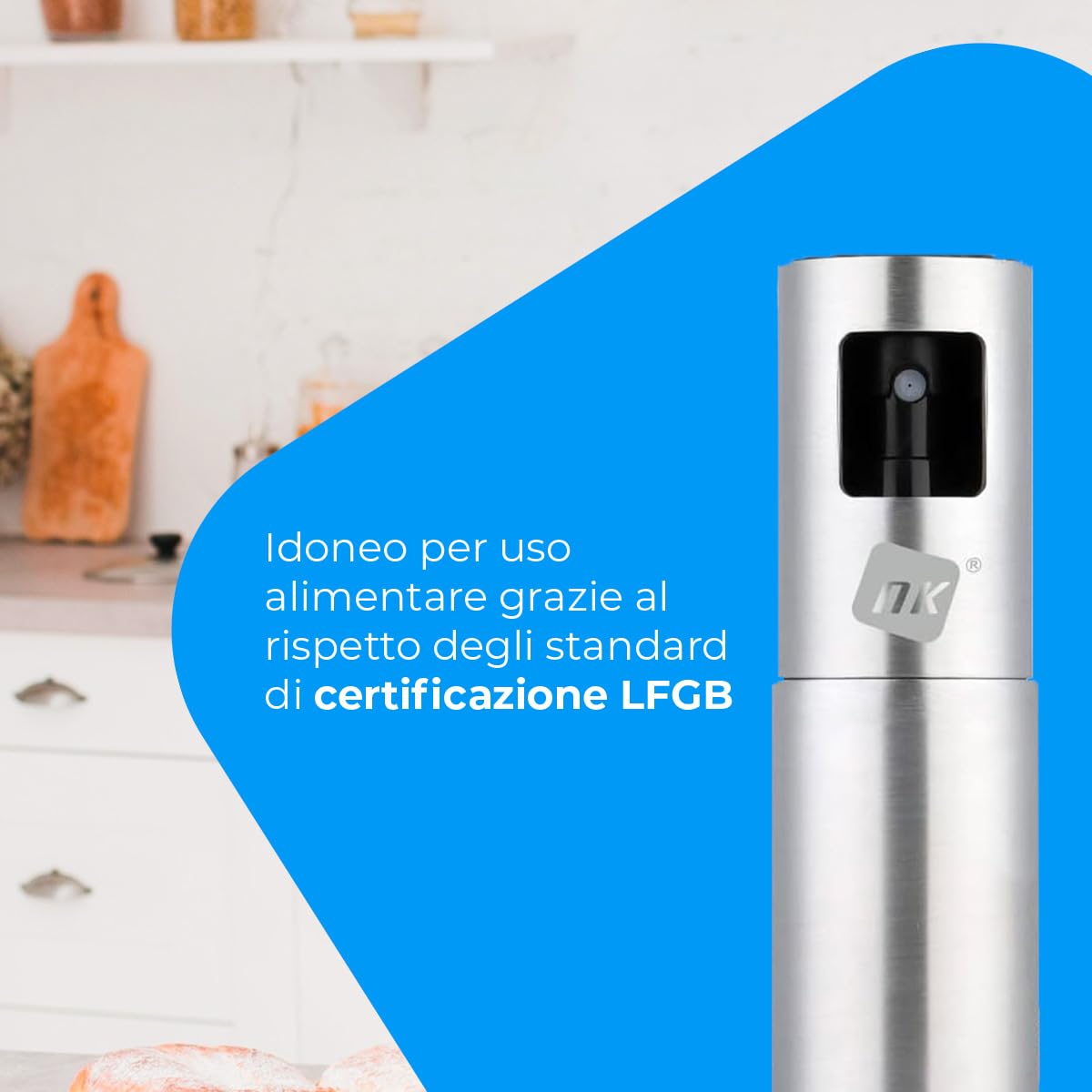 NK Casa e Cucina spruzzatore olio 100 ml ricaricabile