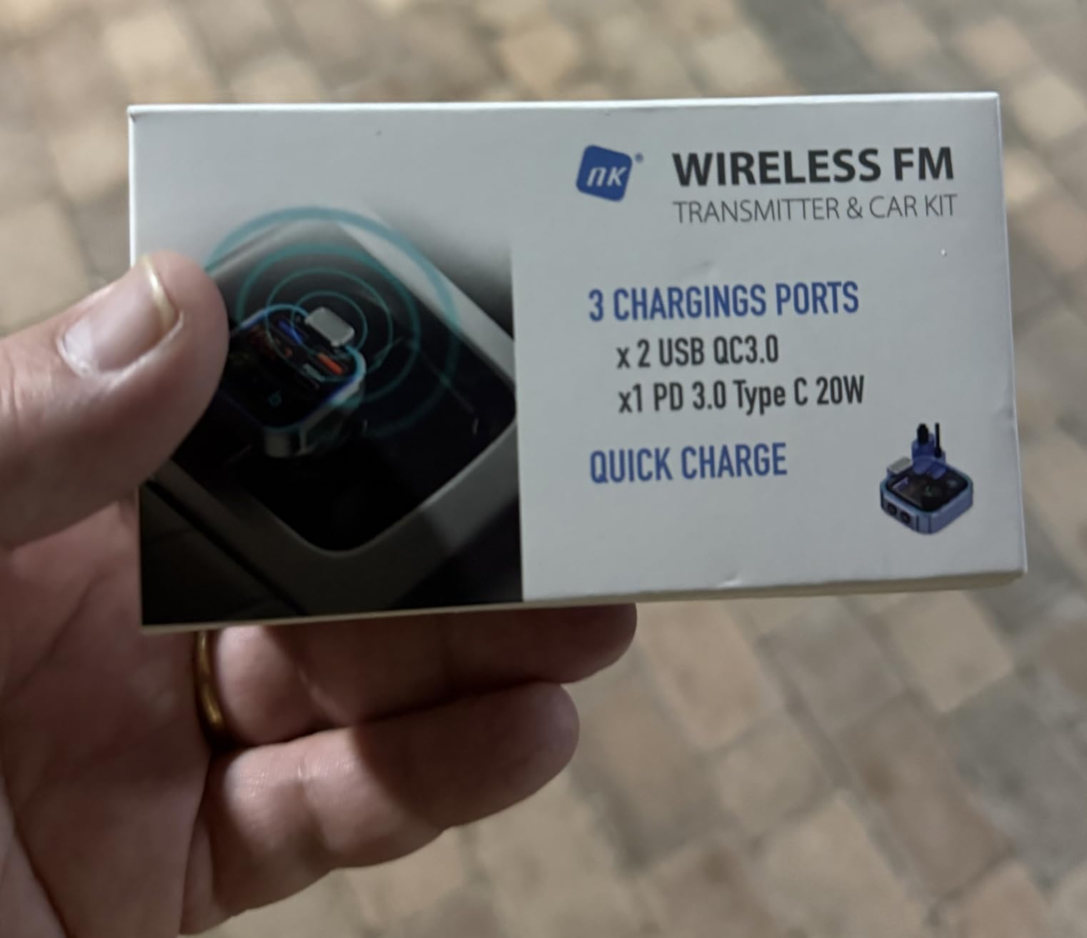 NK Trasmettitore FM Auto Bluetooth 5.0 PD 20W QC3.0