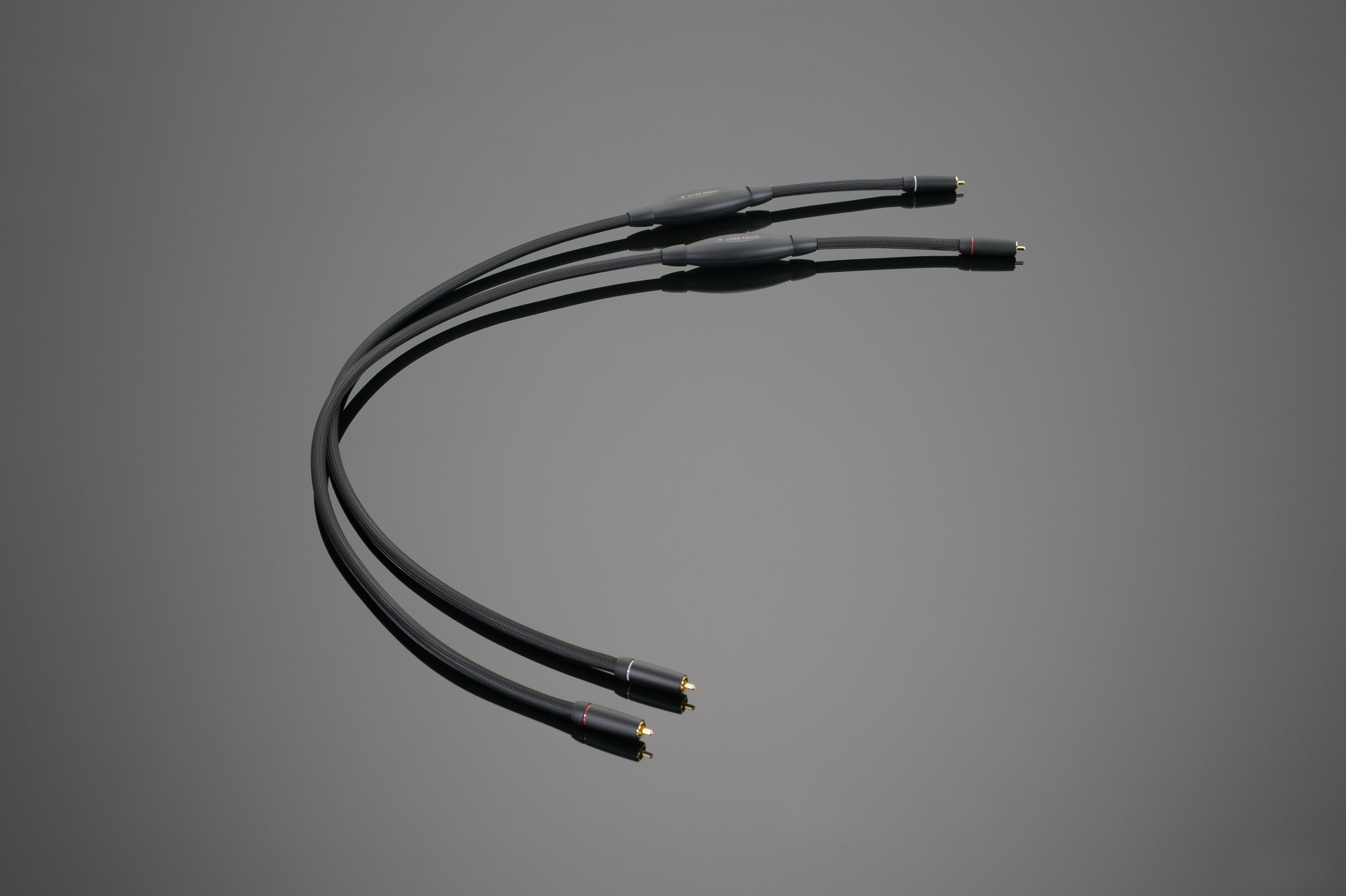 Transparent Super cavo fono RCA-RCA 1 m coppia
