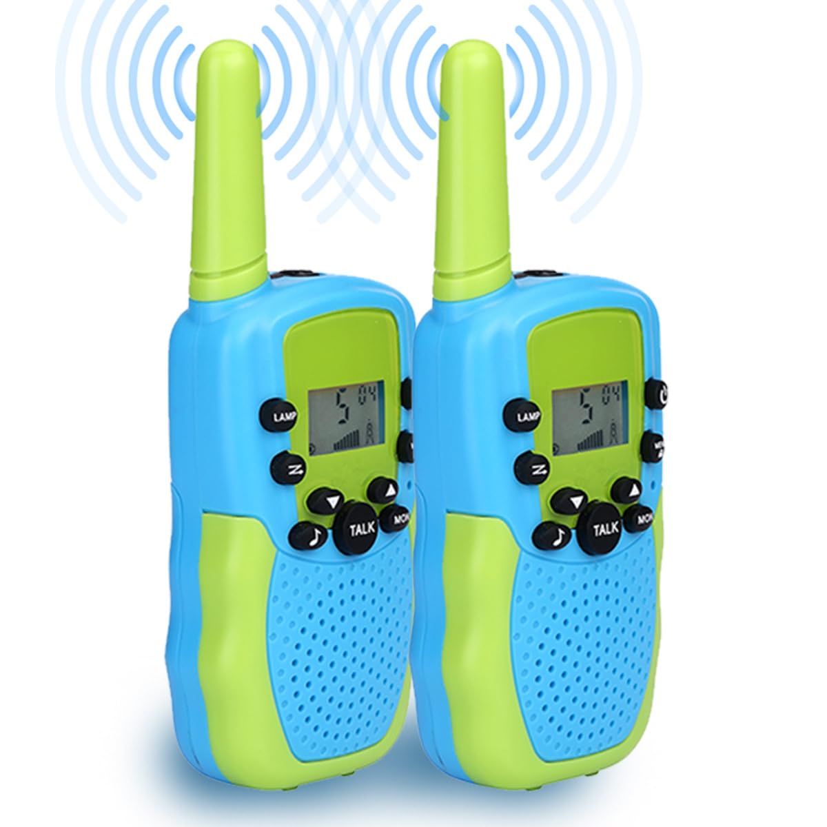 NK walkie-talkie bambini blu/verde 22 canali 3 km torcia