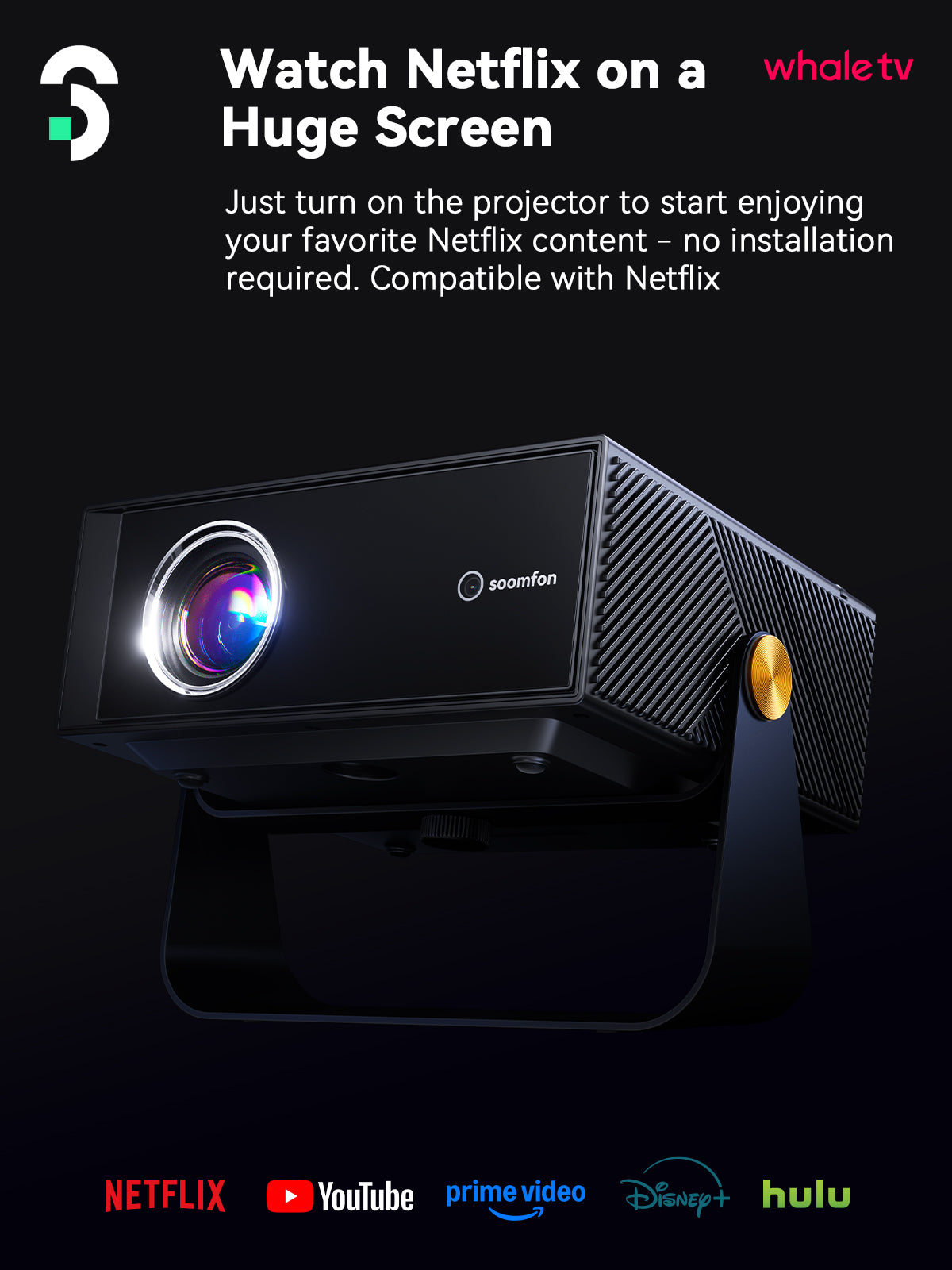 SOOMFON SK3 videoproiettore WiFi Bluetooth 1080p Netflix