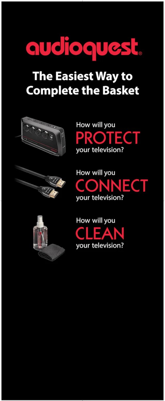 AudioQuest Accessories kit Protect Connect Clean per hi-fi
