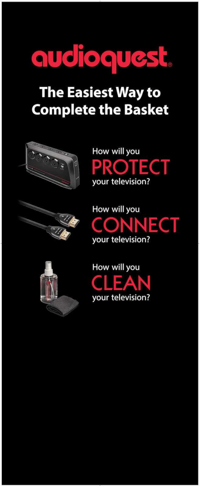 AudioQuest Accessories kit Protect Connect Clean per hi-fi