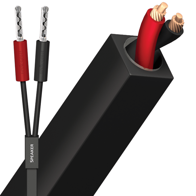 AudioQuest Q2 Full-Range cavo casse rame LGC nero