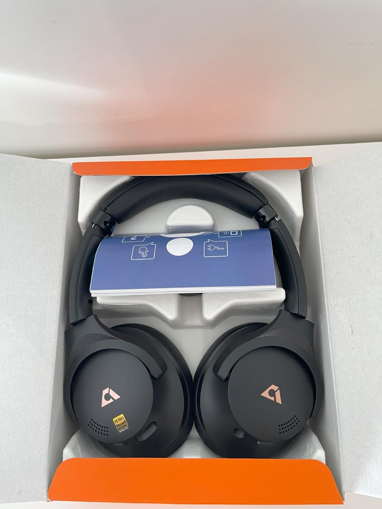 1Mii Y8 cuffie bluetooth ANC LDAC over-ear 100 ore nere