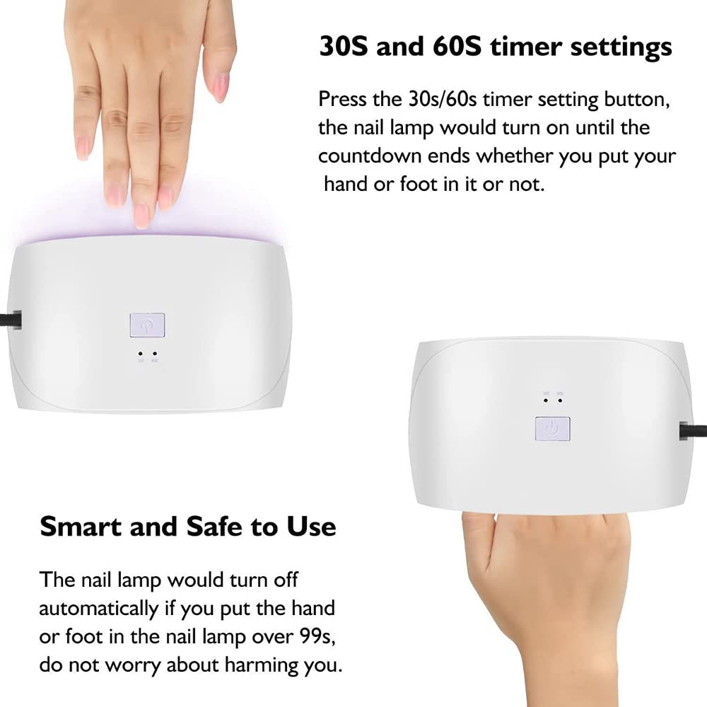 NK Lampada Unghie LED UV 36W Gel e Semipermanente
