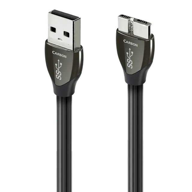 AudioQuest Carbon cavo USB-A 3.0 Micro-B 5% argento