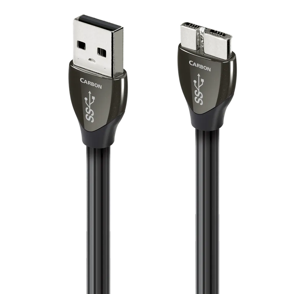 AudioQuest Carbon cavo USB-A 3.0 Micro-B 5% argento