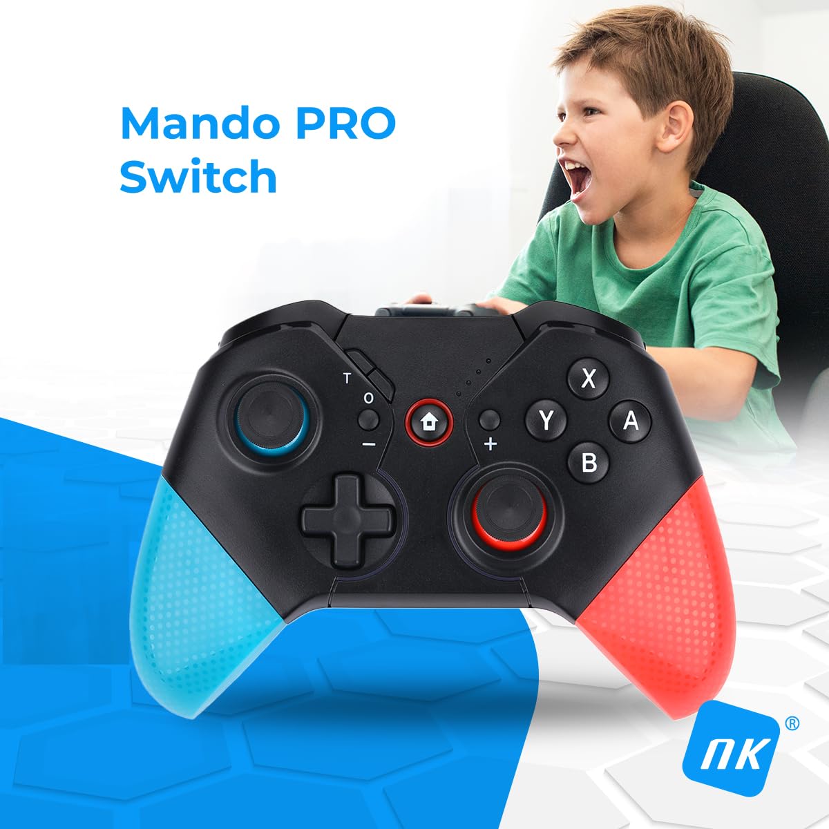NK Controller Pro Switch wireless nero macro turbo RGB