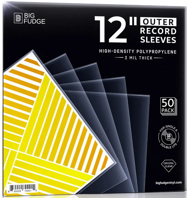 Big Fudge Outer Sleeves Buste Vinili 12" 50 pz 3 Mil