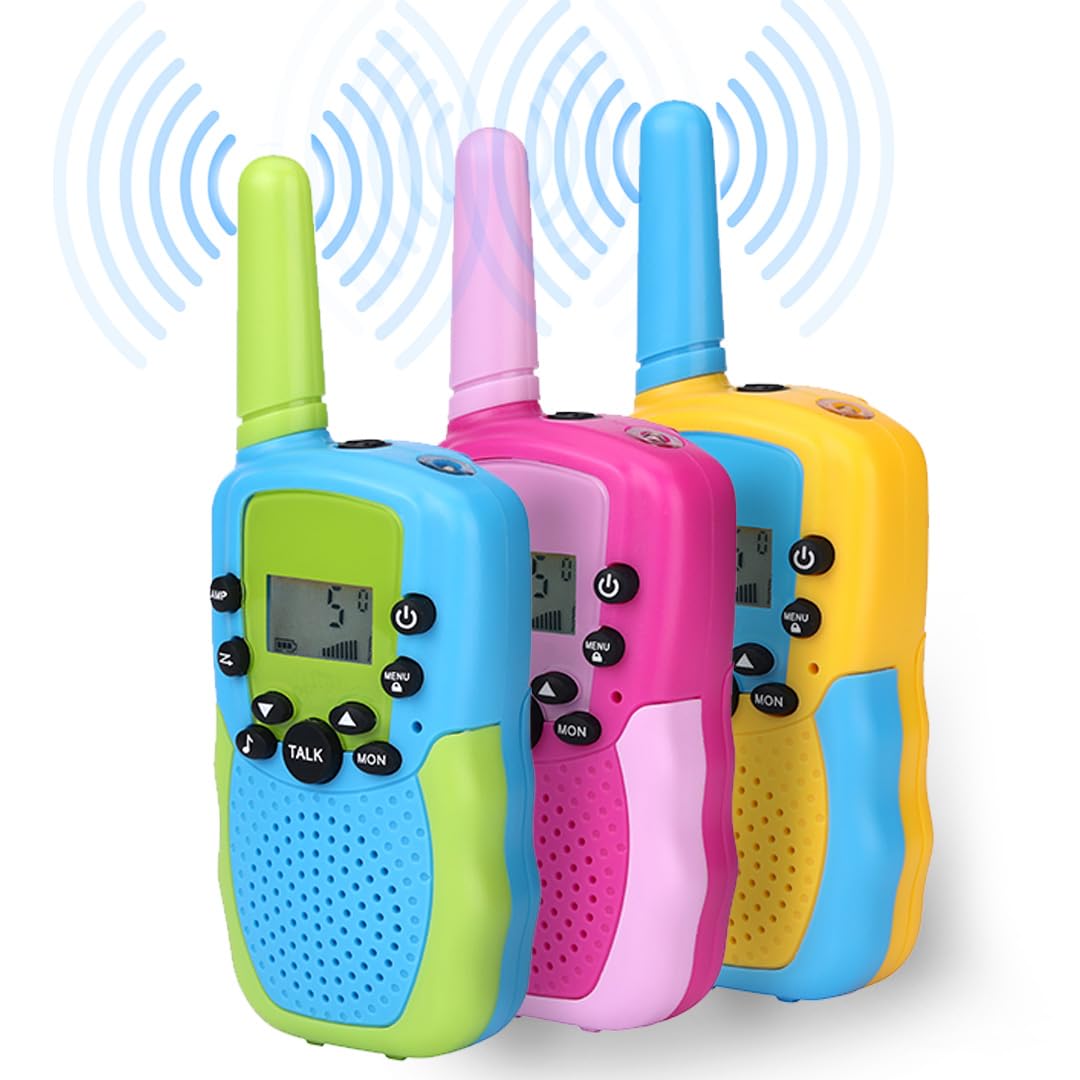 NK walkie-talkie bambini blu/verde 22 canali 3 km torcia