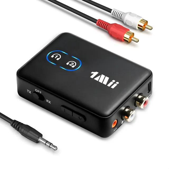 1Mii ML302+ Trasmettitore Ricevitore Bluetooth AUX RCA 30 Ore