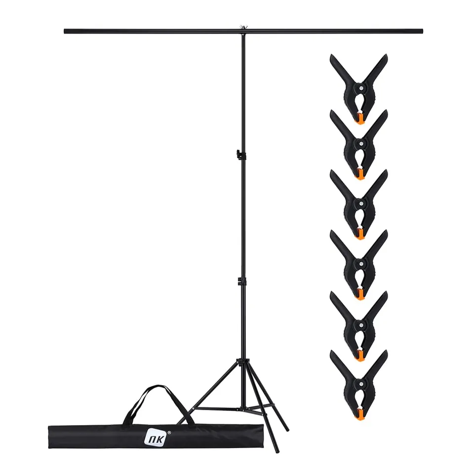 NK Supporto Sfondo Fotografico 1,5x2 m con Treppiede e Borsa