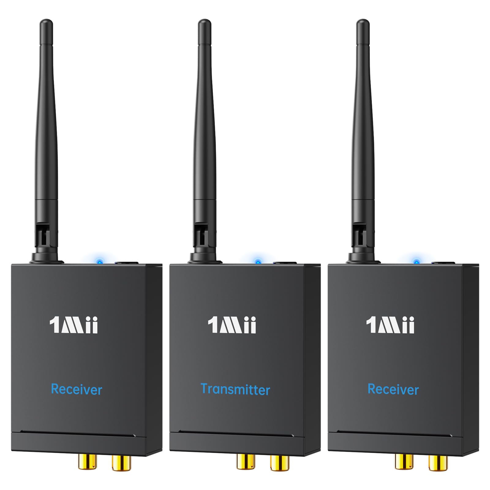 1Mii 2.4G Trasmettitore Ricevitore Audio Wireless 1TX+2RX 100m