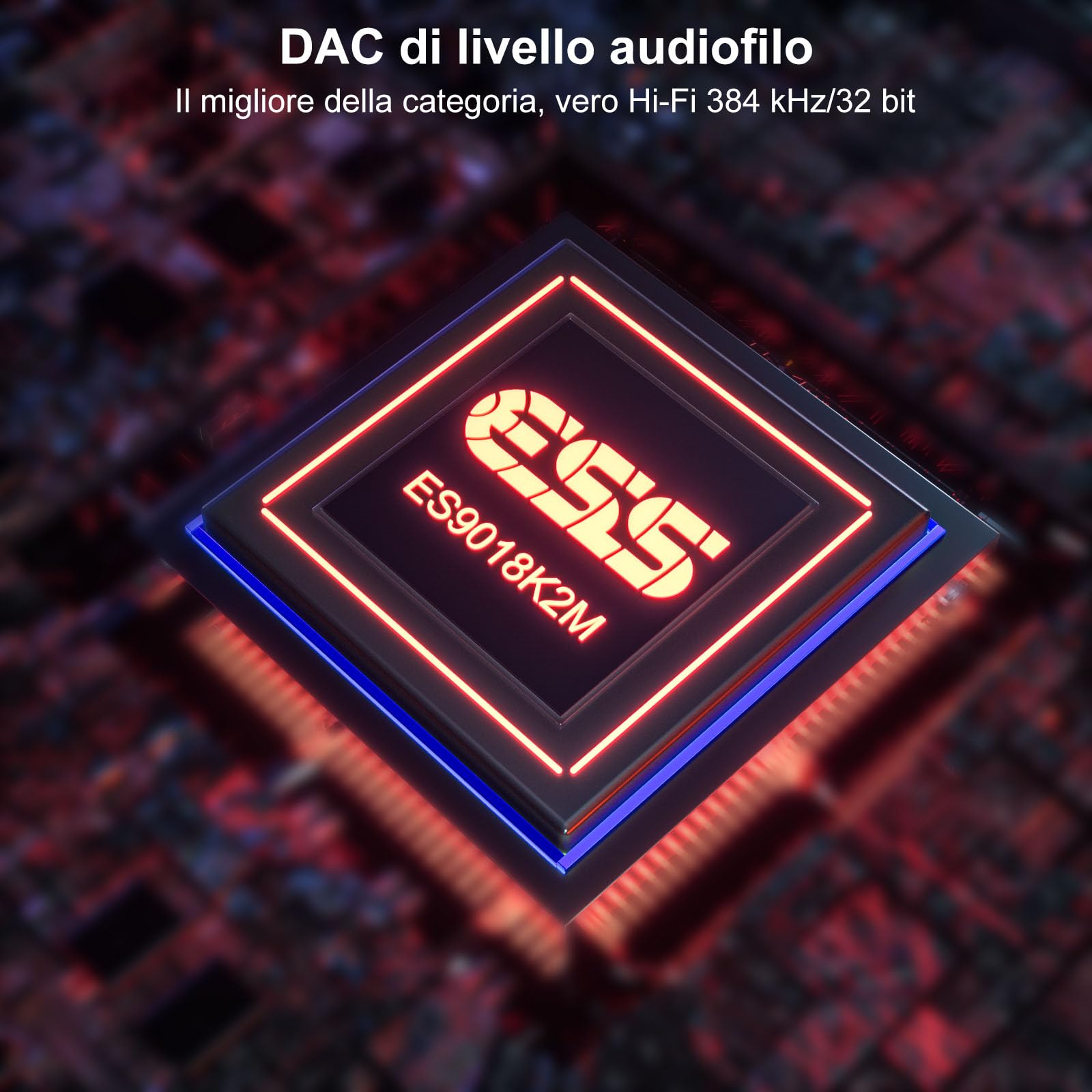 1Mii DS220 Ricevitore Bluetooth HiFi DAC LDAC Ottico RCA OLED