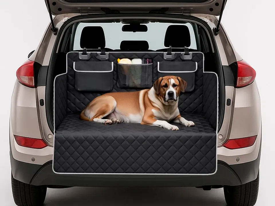 NK Automobile Copertura Bagagliaio Cani Nero 280x103 Cm