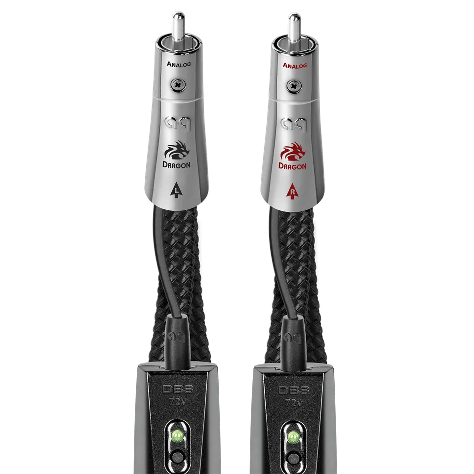 AudioQuest Dragon Cavo RCA Argento PSS RCA-RCA DBS 72V