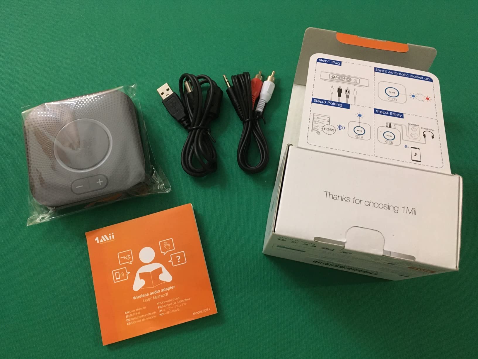 1Mii B06S Ricevitore Bluetooth 5.3 aptX HD RCA AUX