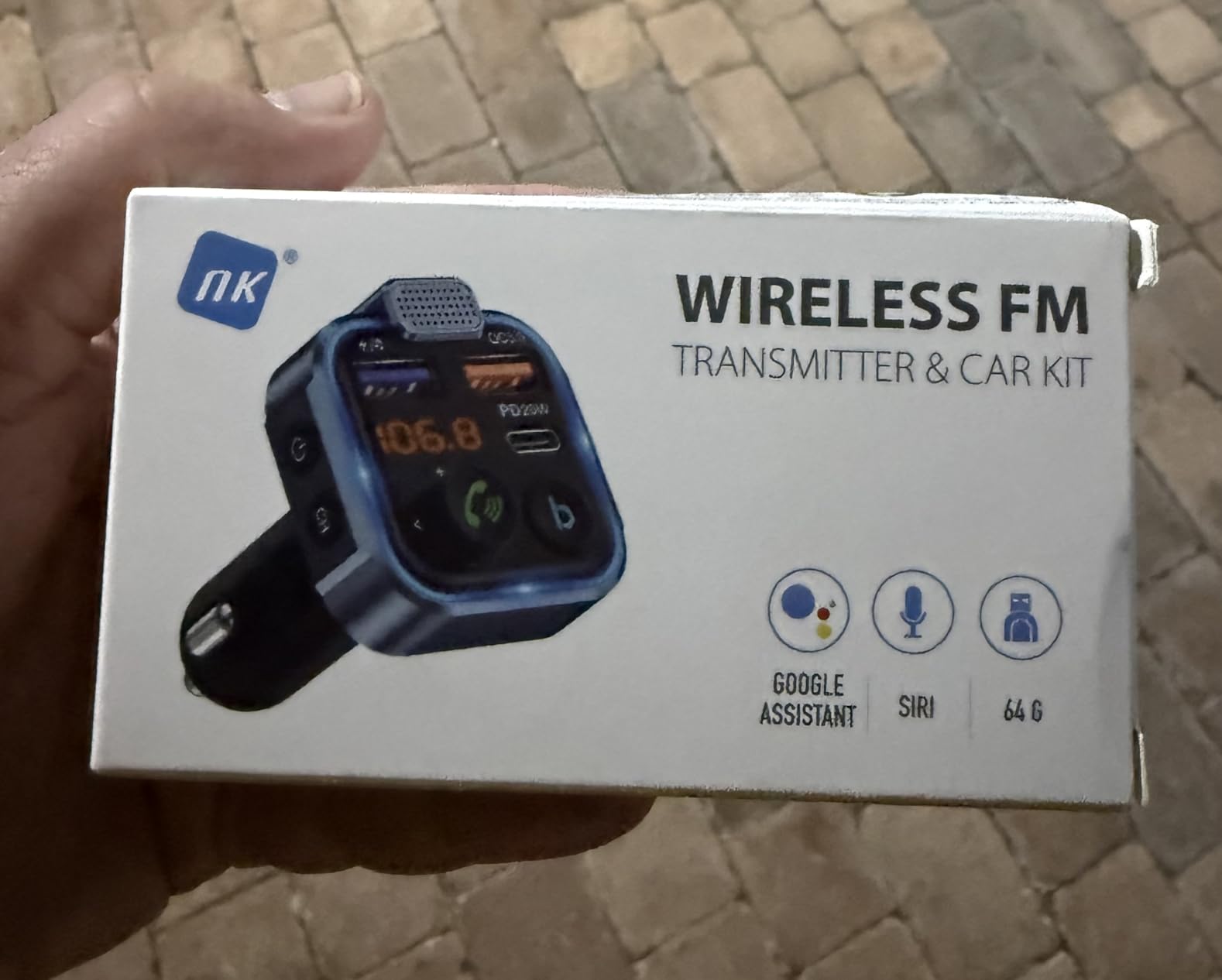 NK Trasmettitore FM Auto Bluetooth 5.0 PD 20W QC3.0