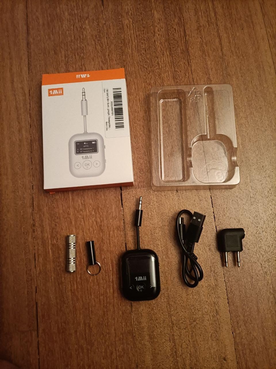 1Mii SafeFly Min+ Trasmettitore Ricevitore Bluetooth aptX OLED