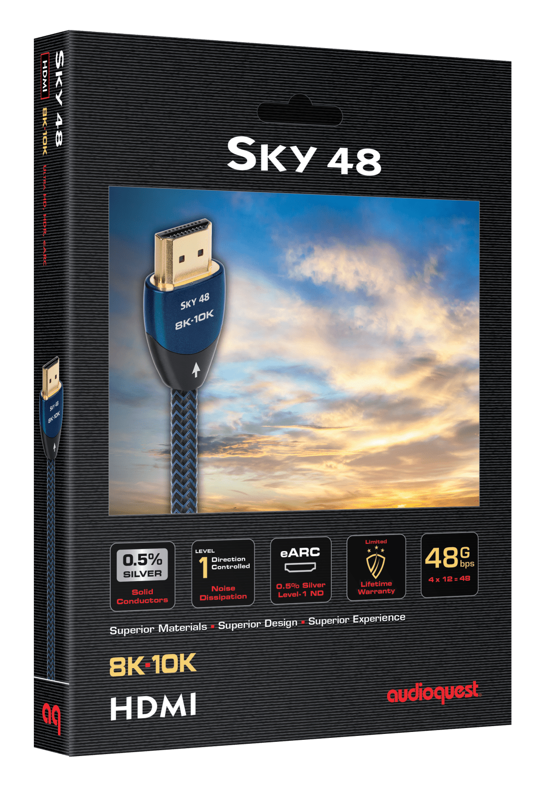 Audioquest Sky 48 cavo HDMI 8K 0,75 m argento rame
