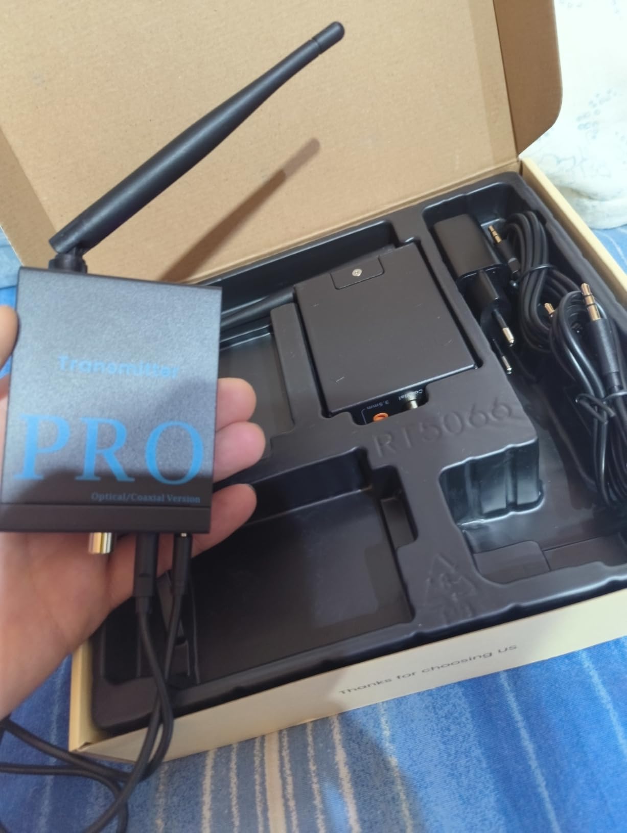1Mii Set Audio Wireless 2.4G 1TX+2RX 100m RCA
