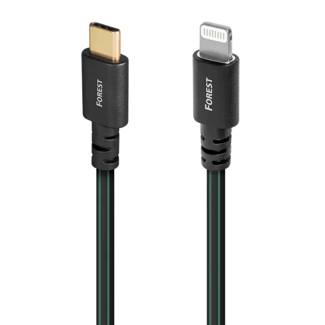 AudioQuest Forest cavo USB-C Lightning 0,75 m argento