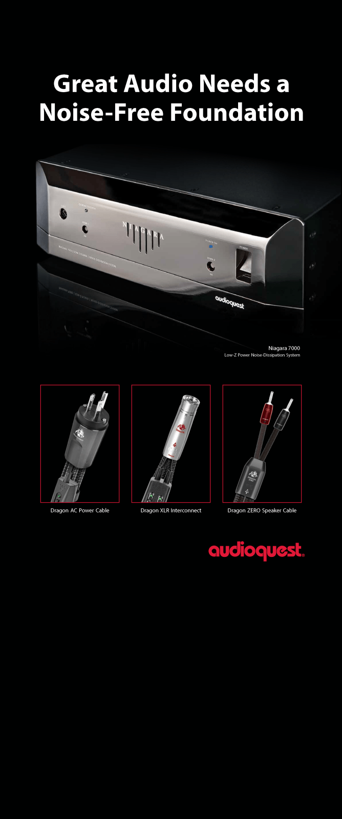 Audioquest Accessories kit Niagara 7000 Dragon foundation