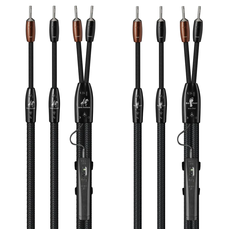 Audioquest Lone Ranger BigFoot cavo diffusori BiWire argento