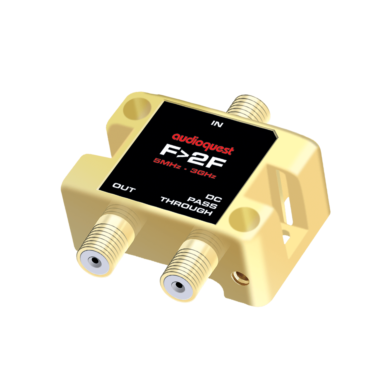 AudioQuest Accessories adattatore F a 2F coassiale TV oro
