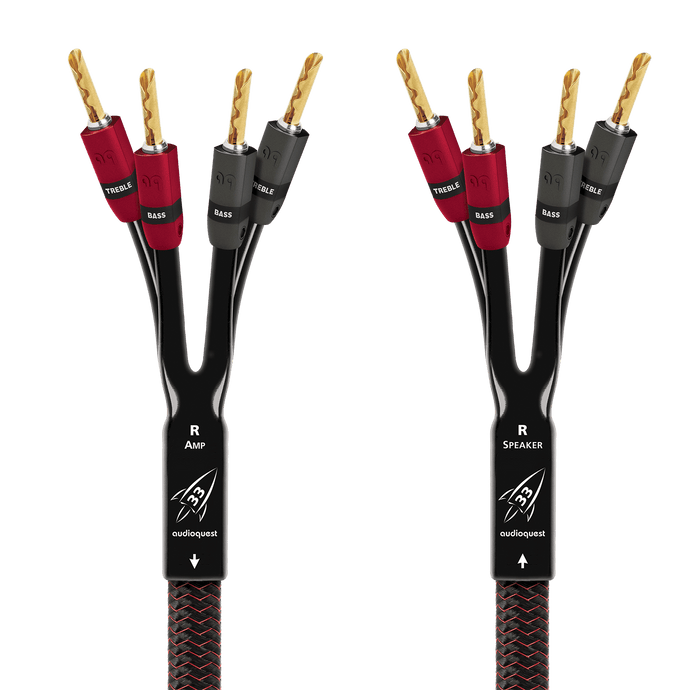 AudioQuest Rocket 33 Single Bi-Amp cavo diffusori banane