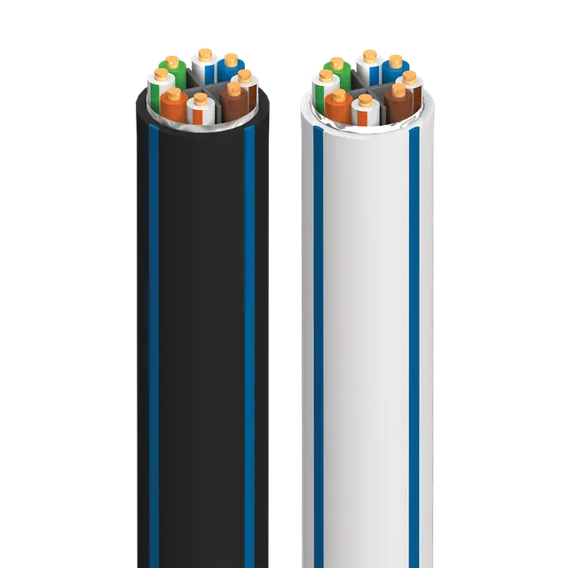 AudioQuest CAT600 FMJ cavo Ethernet 152m nero-blu