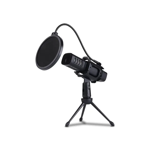 NK Microfono USB a Condensatore con Treppiede e Antipop