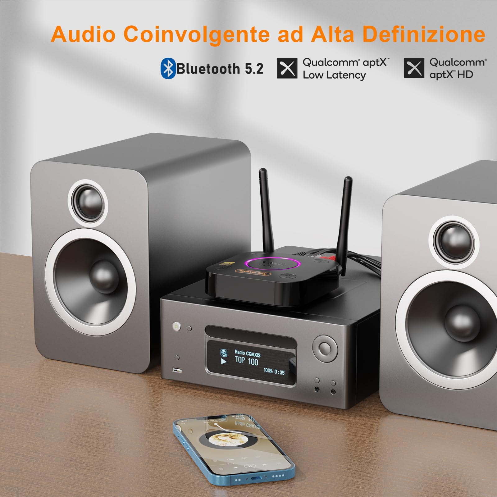 1Mii Bluetooth Receiver B06Ultra ricevitore bluetooth LDAC