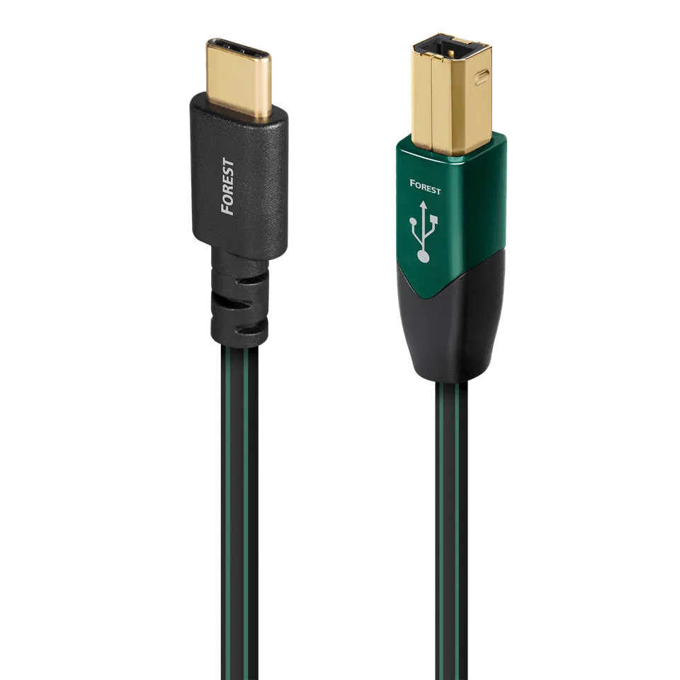 AudioQuest Forest cavo USB-C a USB-B argento