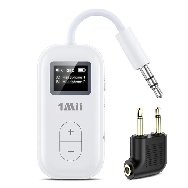 1Mii Bluetooth Transmitter SafeFly Dual Aereo 2 Cuffie 25h