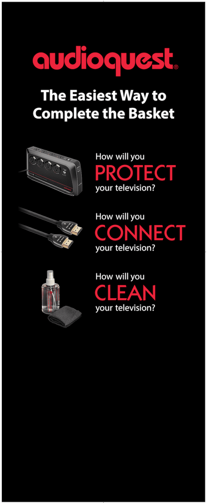 AudioQuest Accessories kit Protect Connect Clean per hi-fi