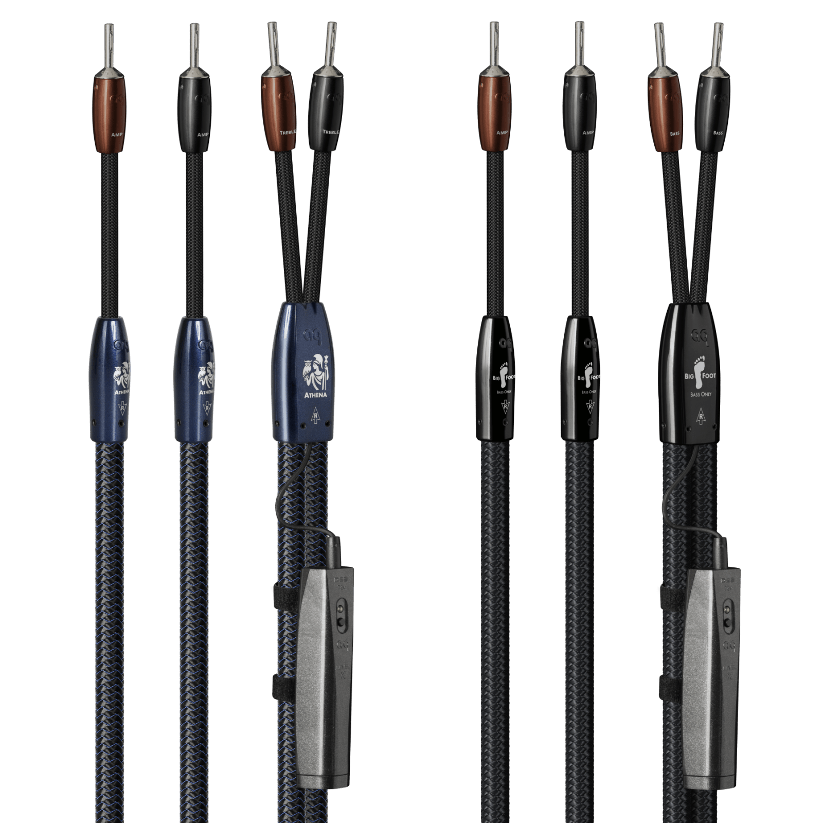 Audioquest Athena + BigFoot cavo diffusori BiWire coppia 3 m banana