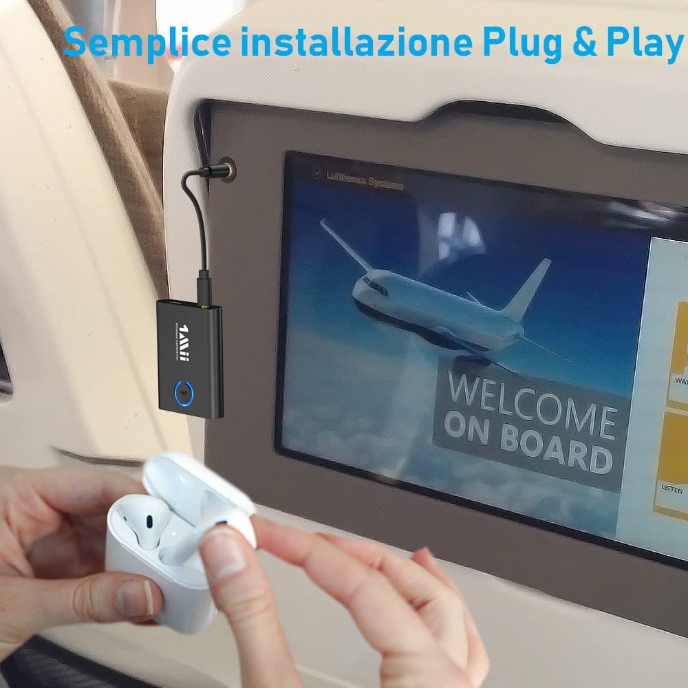 1Mii ML301 Trasmettitore Ricevitore Bluetooth 5.3 aptX AUX