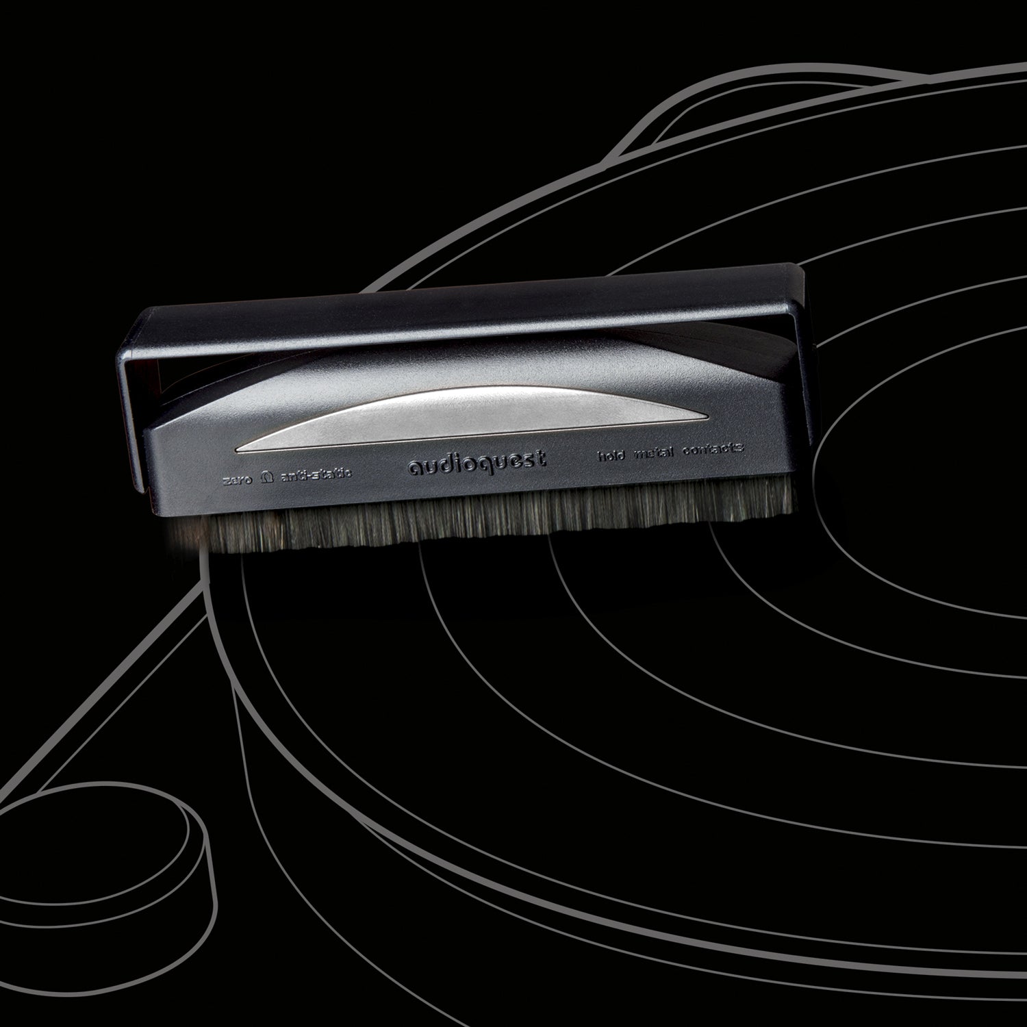 AudioQuest Silver Spazzola antistatica per vinili
