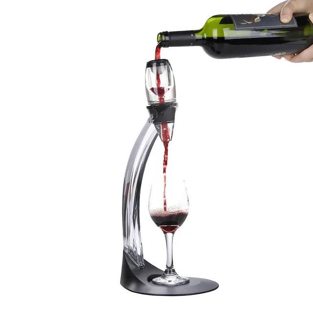 NK Set Decanter Vino acrilico con filtro e supporto