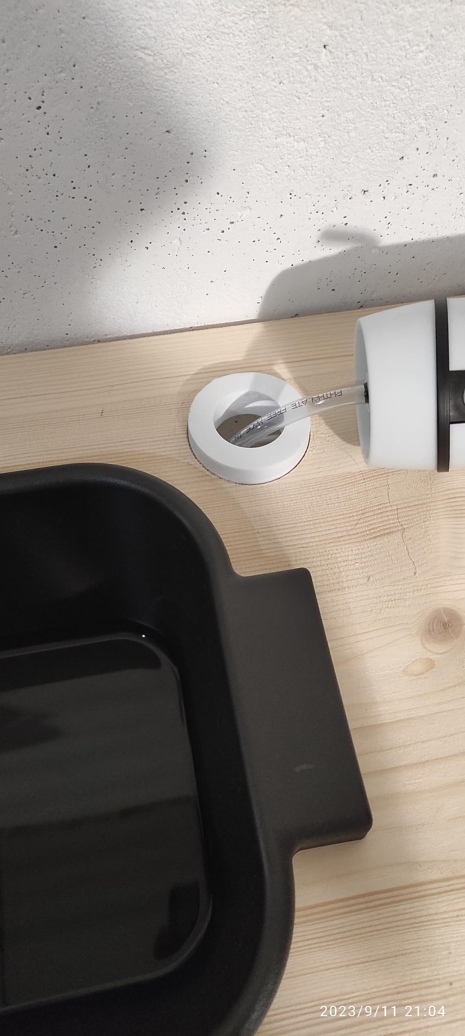 NK dispenser acqua automatico USB nero 1200 mAh