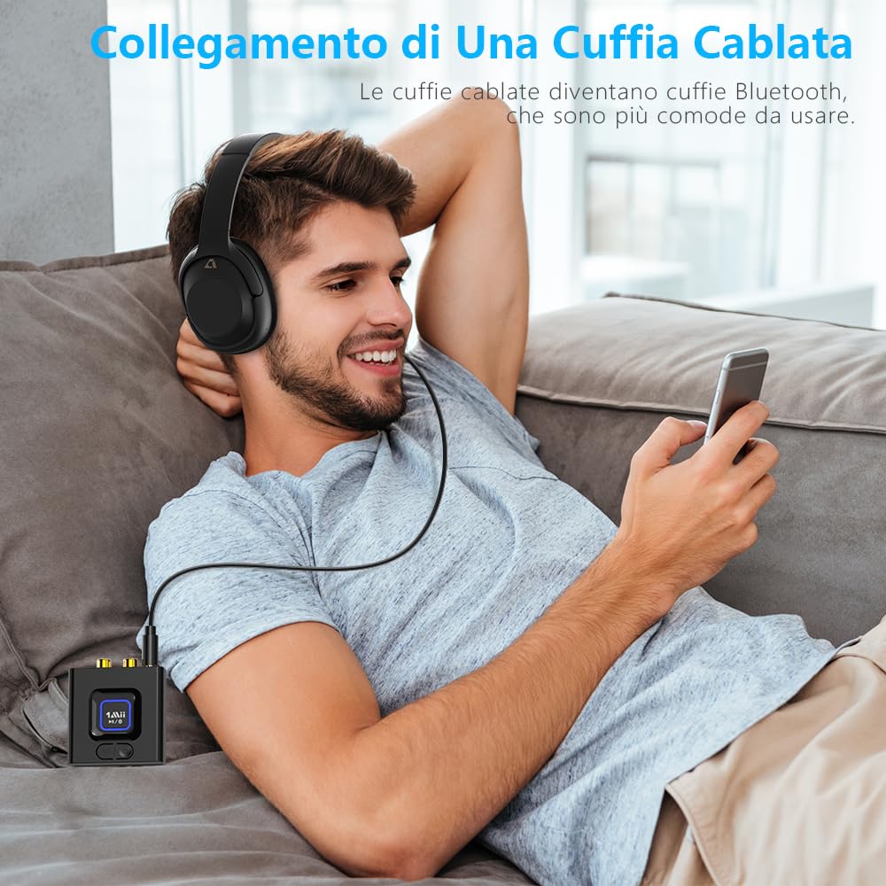 1Mii ML201 ricevitore Bluetooth 5.1 RCA AUX bassi