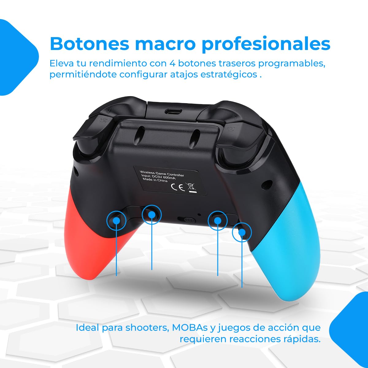 NK Controller Pro Switch wireless nero macro turbo RGB