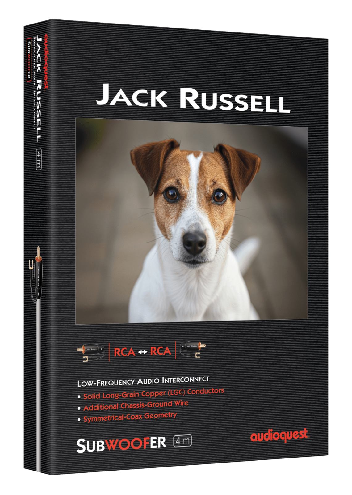 AudioQuest Jack Russell cavo subwoofer RCA rame LGC FPE